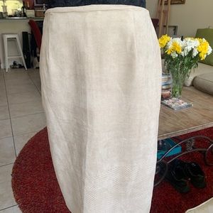 Size 2 - Calvin Klein Faux Suede PenCil Skirt